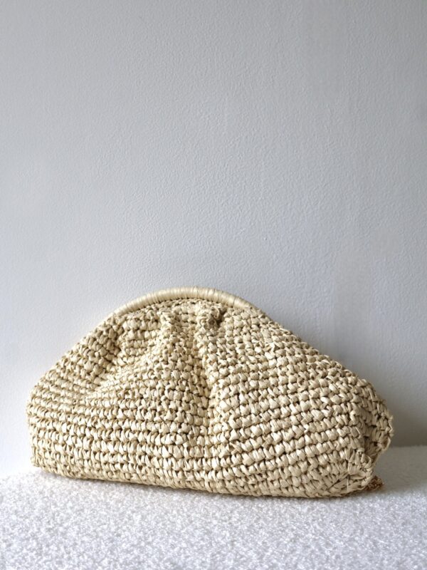 Pochette Raphia Ecru – Image 3