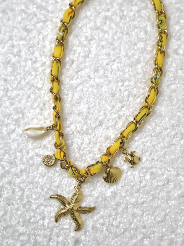 Collier Etoile de Mer dorée – Image 3