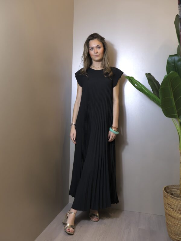 ROBE LONGUE PLISEE BLACK – Image 3