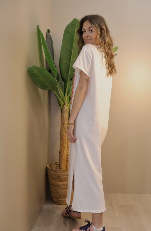ROBE LONGUE CACTUS WHITE – Image 2