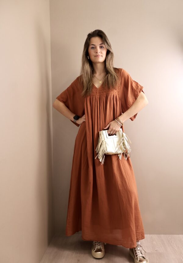 Robe MANCHE COURTE - rouille