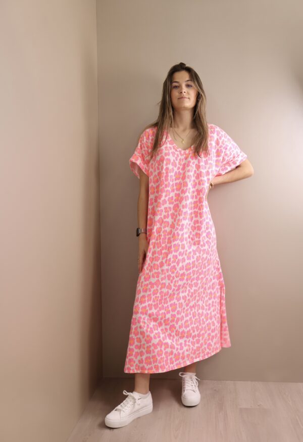 ROBE LONGUE MANCHE COURTE FLUO – Image 3