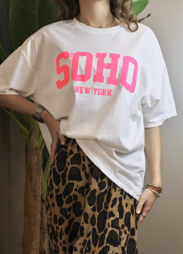 Tee-shirt SOHO rose fluo