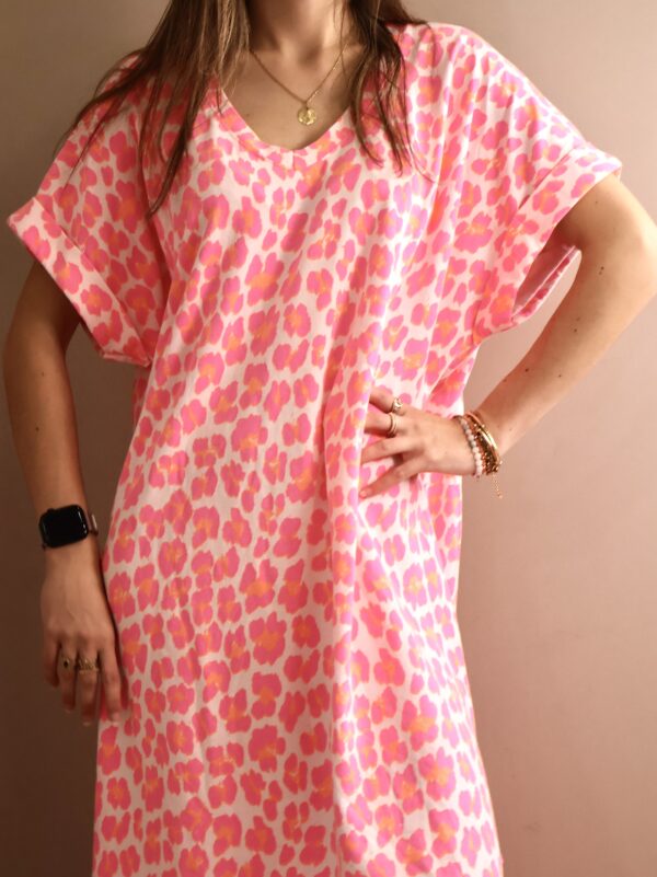 ROBE LONGUE MANCHE COURTE FLUO – Image 4