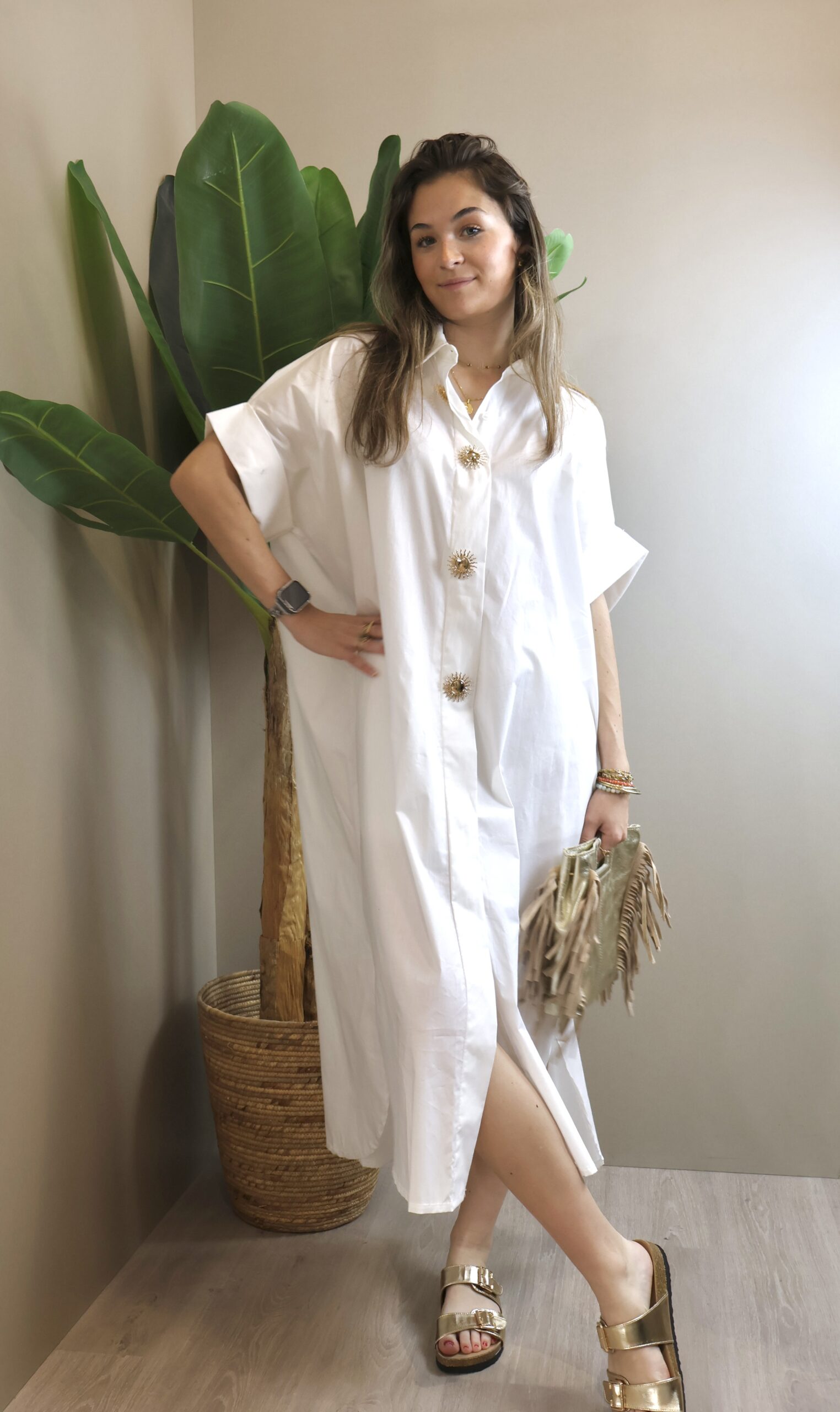 robe chemise BROCHES SOLEIL