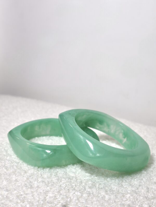 BRACELET JONC VERT JADE – Image 2
