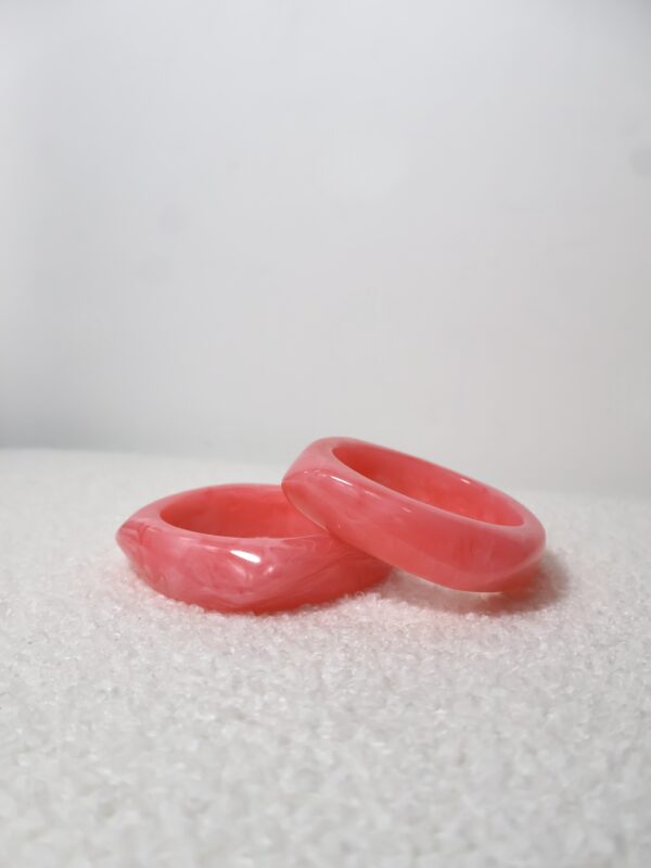 BRACELET JONC ROSE MARBRÉ