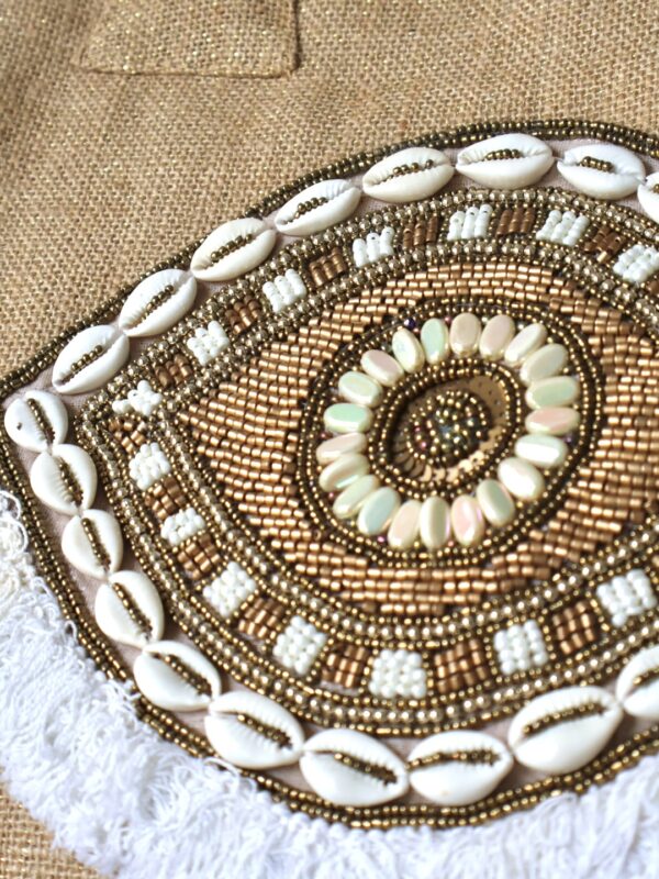 SAC OEIL CABAS TAUPE – Image 3