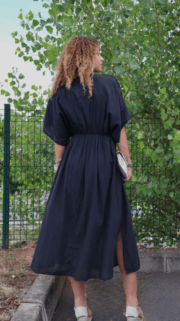 Robe longue CAPRI - noir intense – Image 2