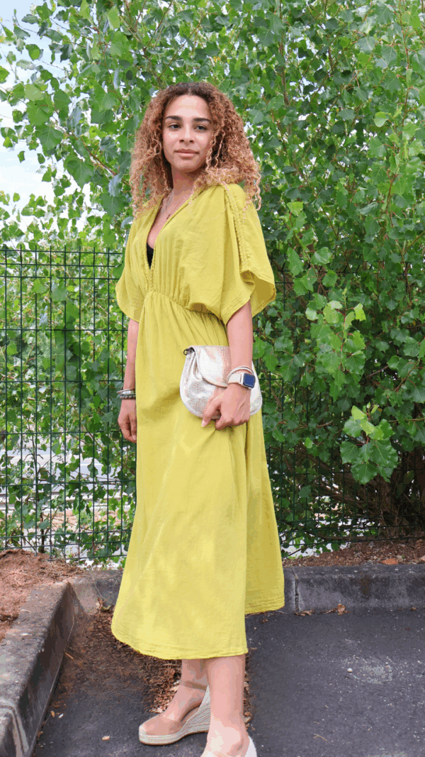 Robe longue CAPRI - Vert Anis – Image 5