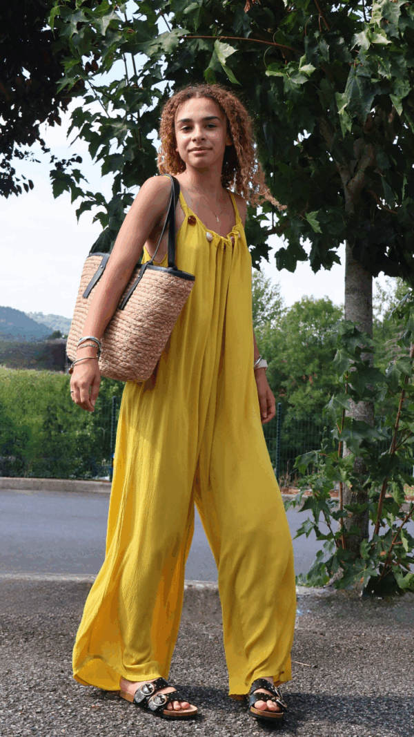 Combinaison fluide PERLES - Yellow – Image 4