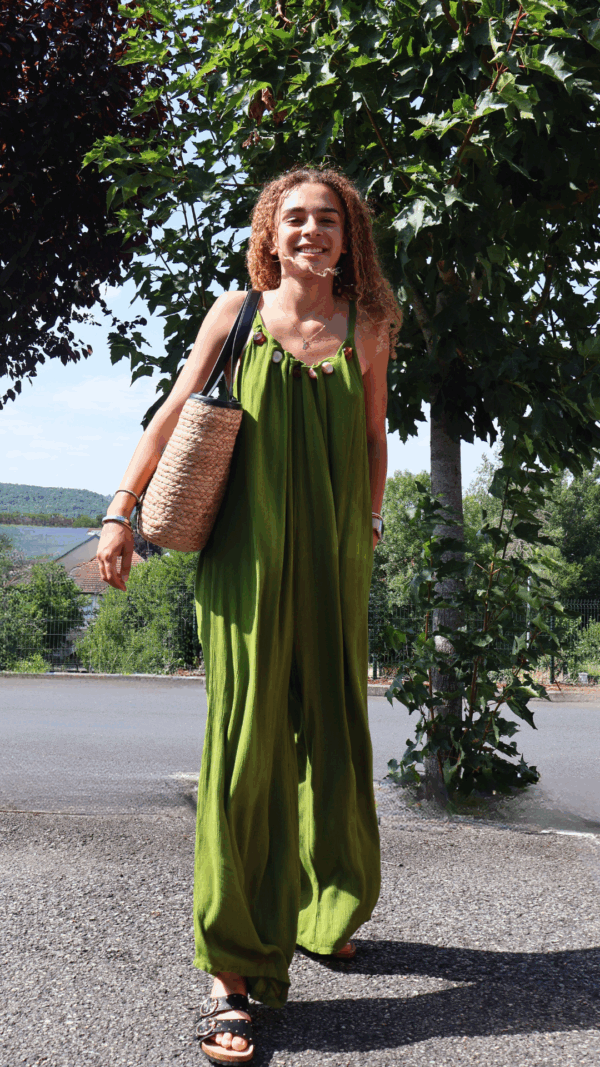 Combinaison fluide PERLES - olive