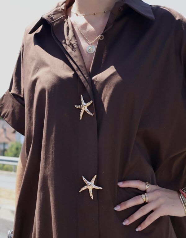Robe chemise choco ÉTOILE DE MER – Image 2