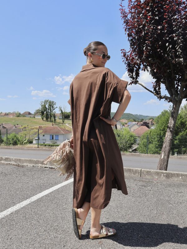 Robe chemise choco ÉTOILE DE MER – Image 3