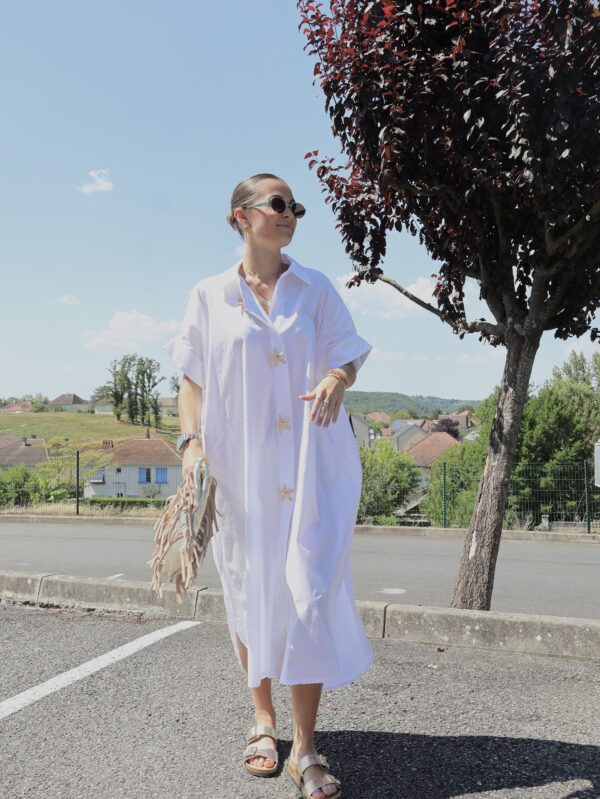 ROBE CHEMISE WHITE ETOILE DE MER