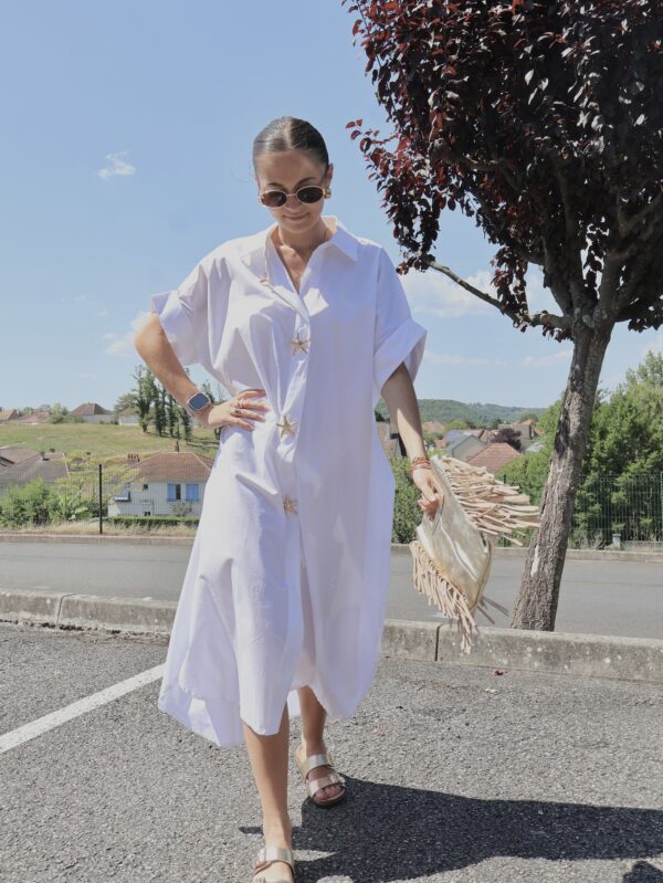 ROBE CHEMISE WHITE ETOILE DE MER – Image 3