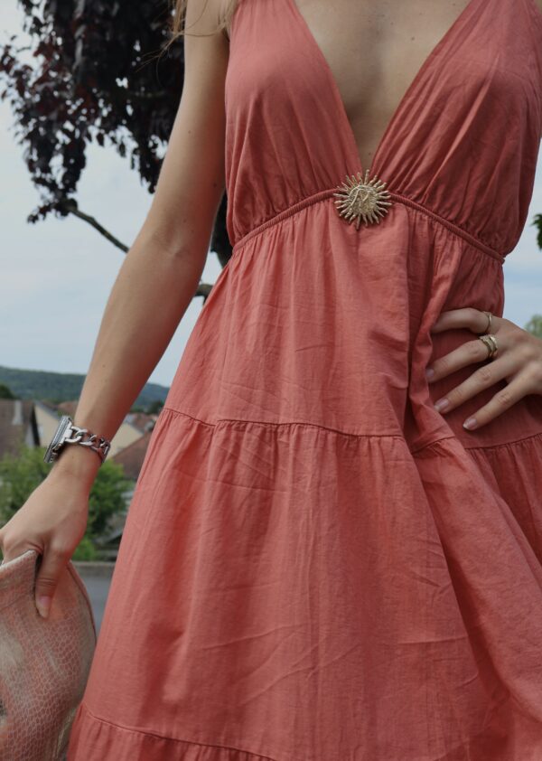 Robe longue SOLEIL - Terracotta – Image 2