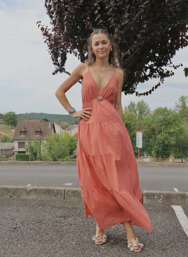 Robe longue SOLEIL - Terracotta – Image 3