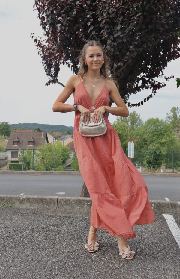 Robe longue SOLEIL - Terracotta