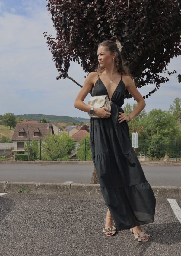 Robe longue SOLEIL - Black