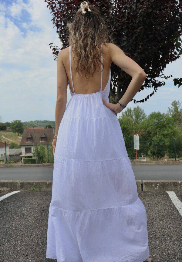 Robe longue SOLEIL - White – Image 4