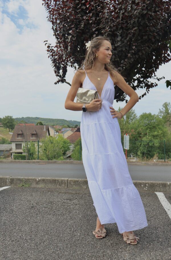 Robe longue SOLEIL - White