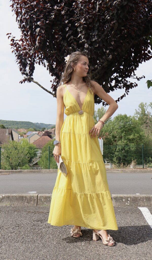 Robe longue SOLEIL - Yellow – Image 3