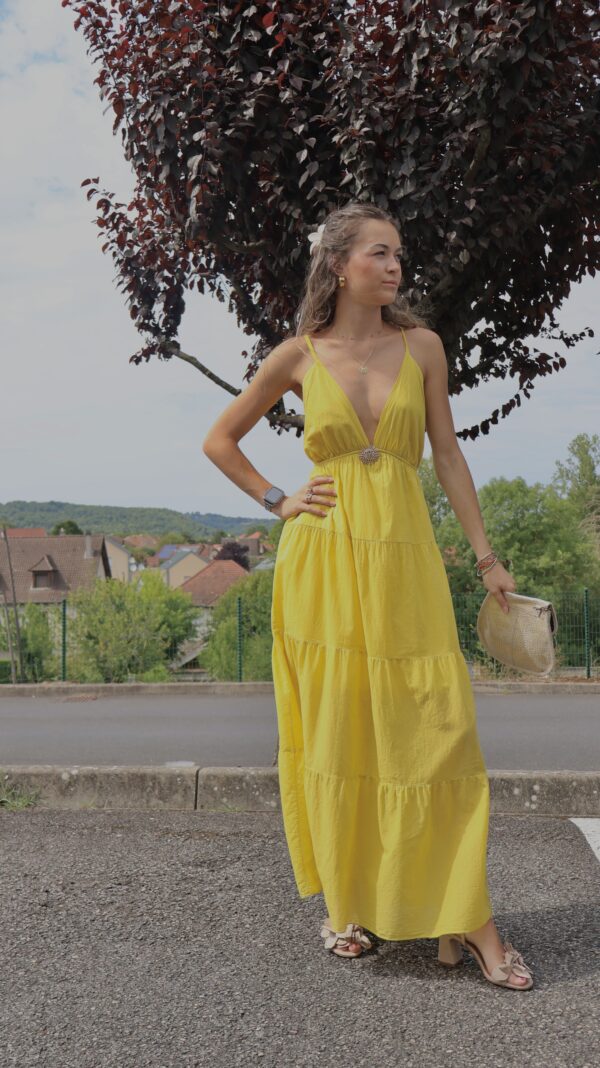 Robe longue SOLEIL - Yellow