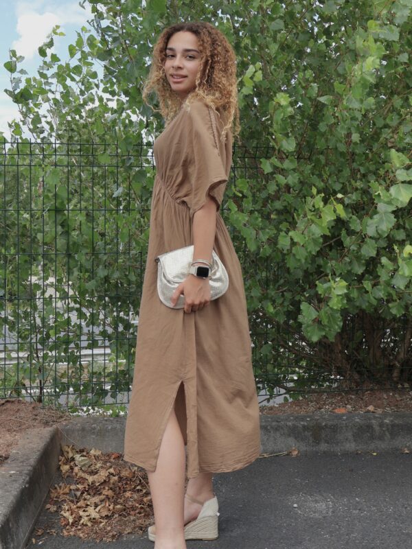 Robe longue CAPRI – Camel – Image 4