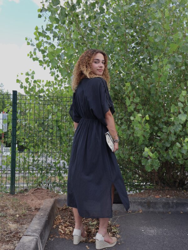 Robe longue CAPRI - noir intense – Image 2