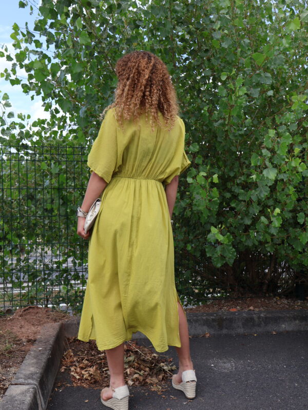 Robe longue CAPRI - Vert Anis – Image 5