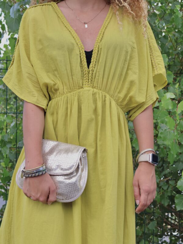 Robe longue CAPRI - Vert Anis – Image 4