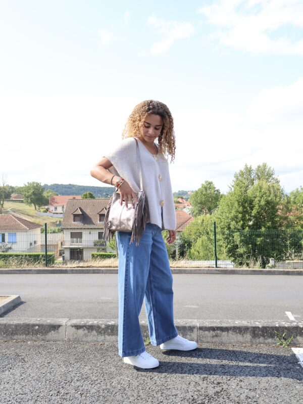 Gilet BROCHES SOLEIL - Beige – Image 5