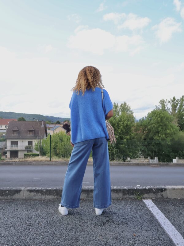 Gilet BROCHES SOLEIL - Bleu Azur – Image 3