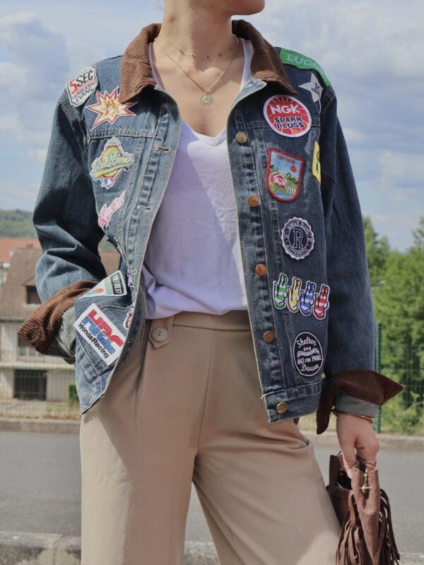 Veste en jean - Écusson