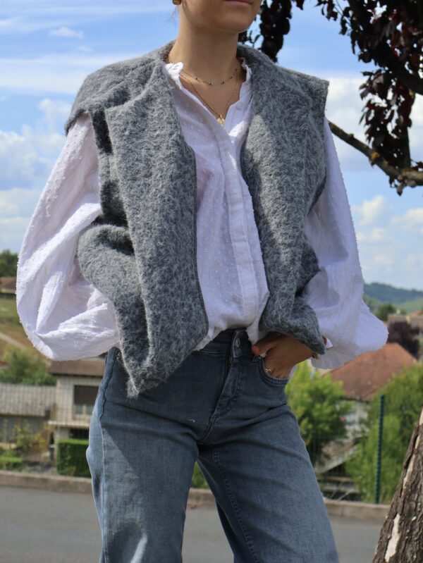 Gilet COZY - Grey – Image 3