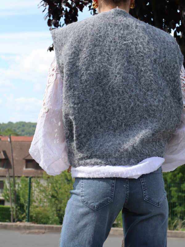 Gilet COZY - Grey – Image 2