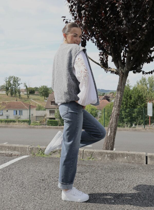 Gilet COZY - Grey – Image 5