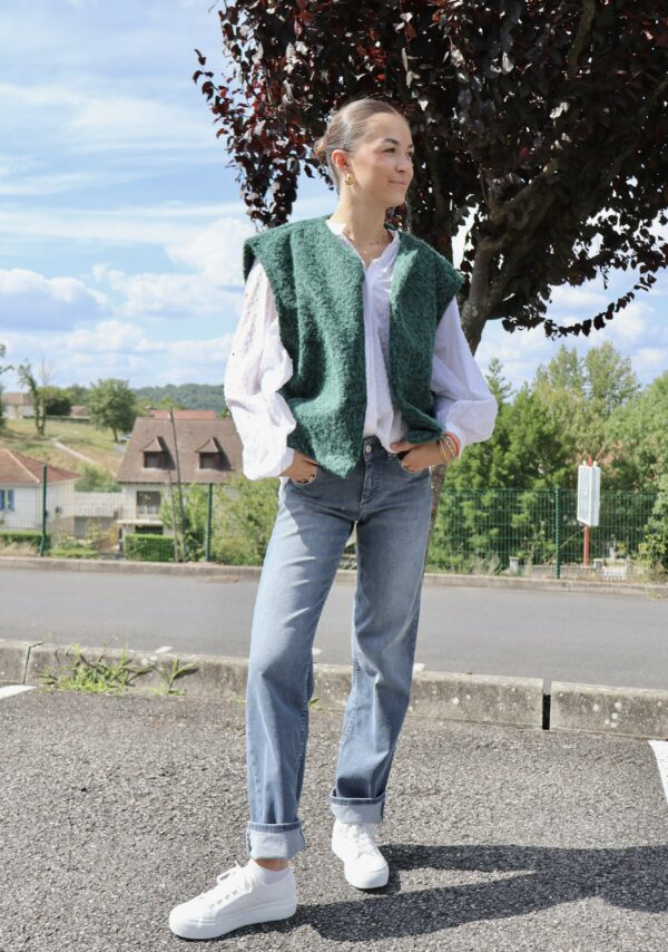 Gilet COSY - Vert sapin
