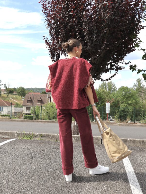 Gilet Cozy - Bordeaux – Image 3