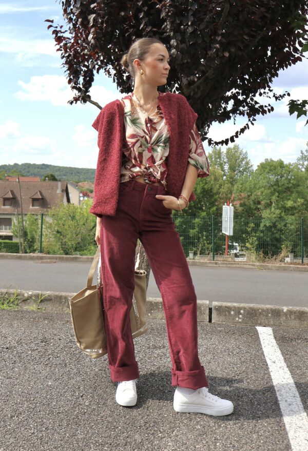 Gilet Cozy - Bordeaux