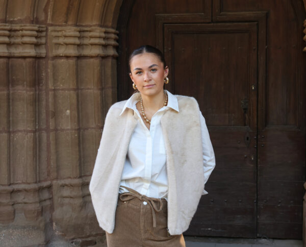 Gilet fourrure synthétique - Ecru